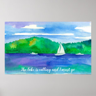 Poster O lago está chamando e preciso ir a veleiros