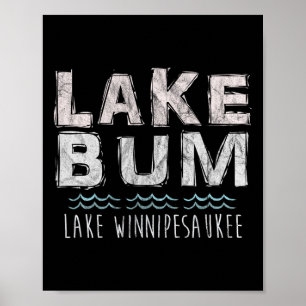 Poster O Lago Winnipesaukee é para Relaxar! Camiseta de F