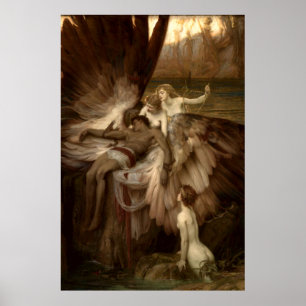 Poster O Lament for Lcarus por Herbert Draper 1898