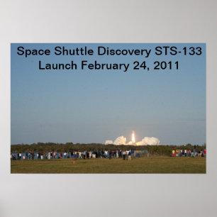 Pôster O lançamento STS-133 da descoberta