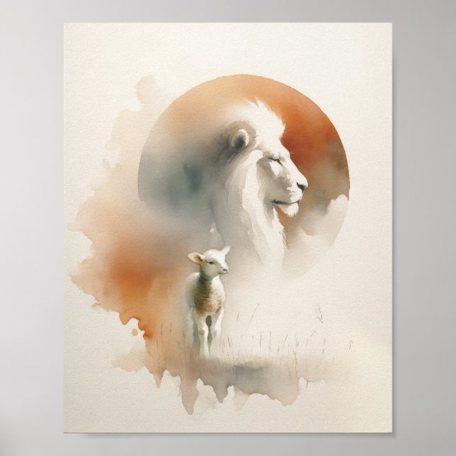 Poster O Leão e a Lamb (Frente)