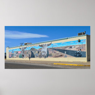 Poster "O Legendário Mural Rodoviário, Rota 66, Tucumcari