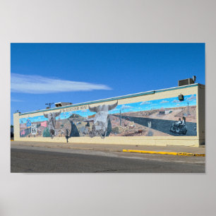 Poster O Legendário Mural Rodoviário, Rota 66, Tucumcari