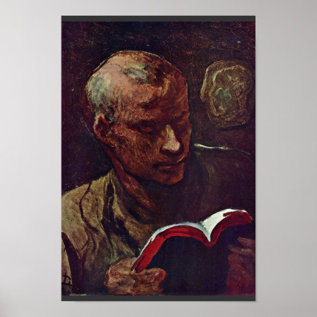 Pôster O Leitor De Daumier Honoré (Frente)