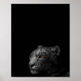 Poster O Leopardo, a fotografia moderna a preto e branco