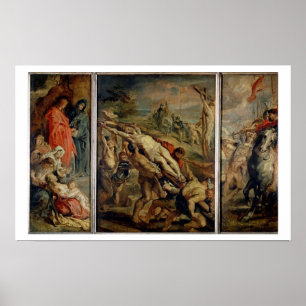 Pôster O levantamento da cruz, pintado antes de 1609-10 (
