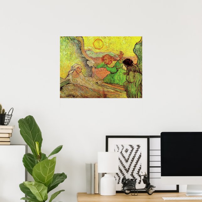 Poster O Levantamento de Lázaro por Vincent van Gogh (Escritório em casa)