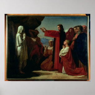 Pôster O levantamento de Lazarus, 1857