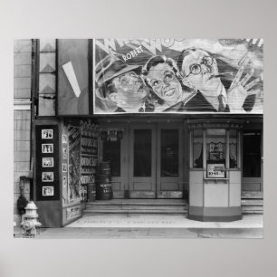 Poster O Liberty Theatre, 1935. Foto Antiga