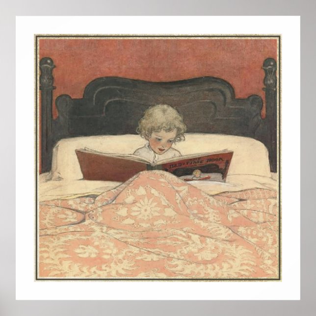 Poster O Livro da Cama de Jessie Willcox Smith (Frente)