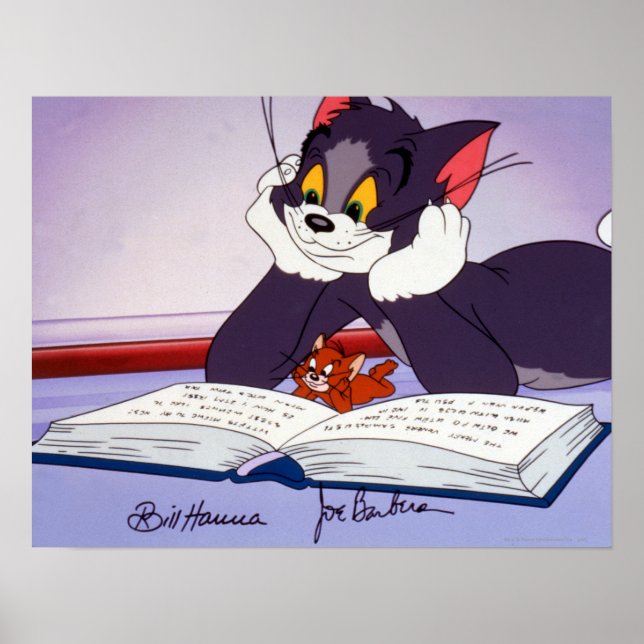 Poster O Livro De Leitura De Tom E Jerry Foi Autografado (Frente)