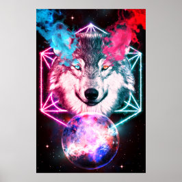 Poster O Lobo Espacial Místico