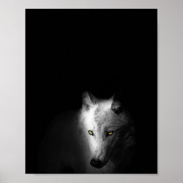 Poster O Lobo, fotografia moderna, negra e branca,
