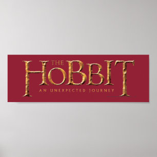 Pôster O logotipo de hobbit é texturizado