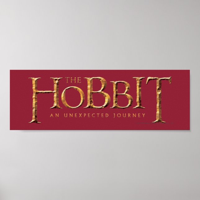 Pôster O logotipo de hobbit é texturizado (Frente)