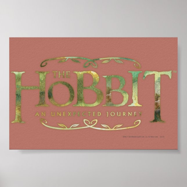 Pôster O logotipo de hobbit é verde (Frente)