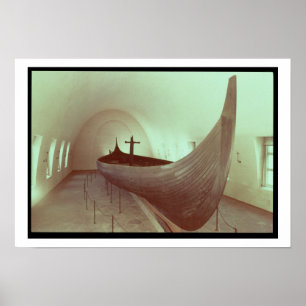 Pôster O longship de Gokstad (madeira)