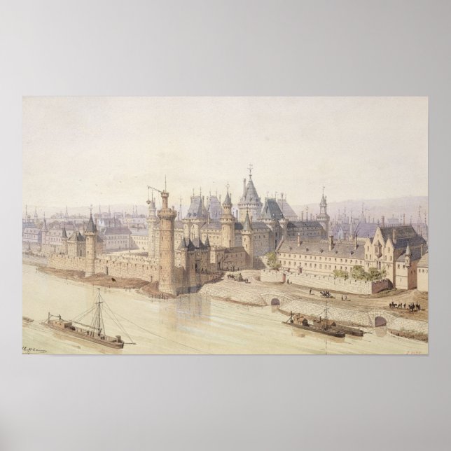 Pôster O Louvre durante o reinado de Charles V (Frente)