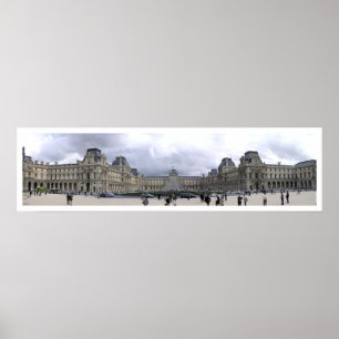 Pôster O Louvre panorâmico