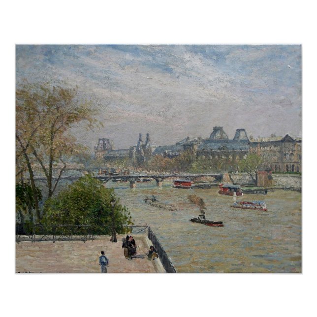 Pôster O Louvre, Primavera Camille Pissarro (Frente)