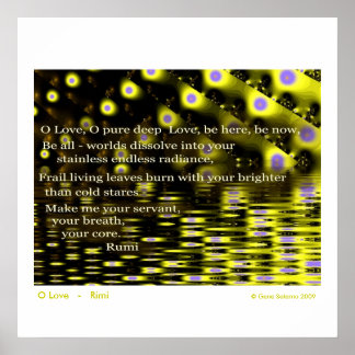 Pôster O Love - Rumi