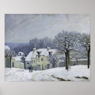 Pôster O lugar du Chenil no Margoso-le-Roi, neve, 1876