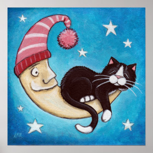Poster O lugar o mais seguro para uma sesta do gato