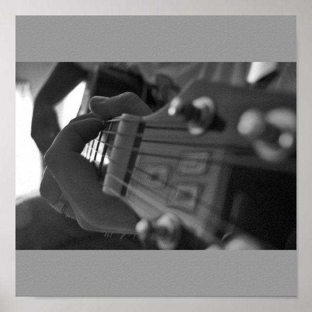 Pôster O lugar que quero ser preto e branco (Frente)