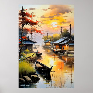 Poster O Lugar Tranquilo da Noite de Pesca
