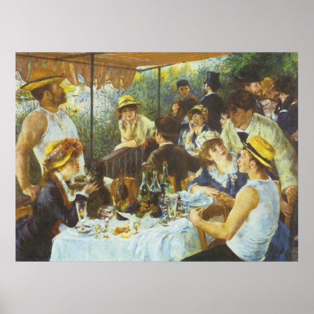 Pôster O Luncheon, de Pierre-Auguste Renoir (Frente)