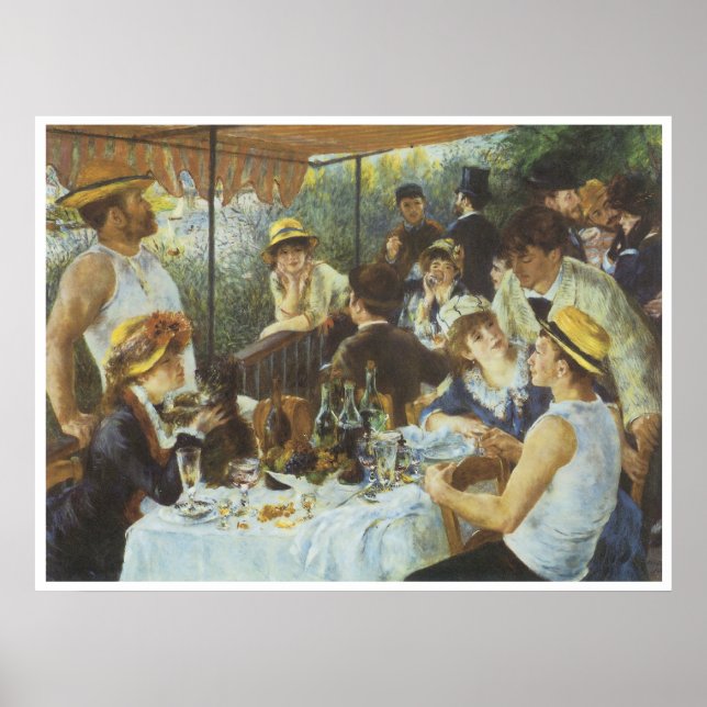 Pôster O Luncheon do Partido Barco, 1881 (Frente)