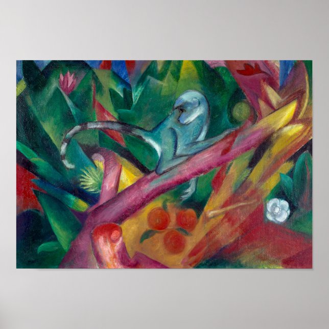 Poster O Macaco | Franz Marc | (Frente)