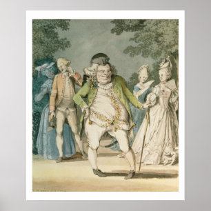 Pôster O macarrão, 1774 (w/c no papel)