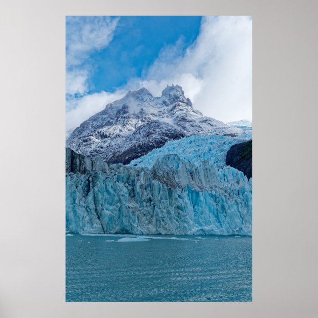 Poster O magnífico Glaciar Spegazzini na Patagônia (Frente)