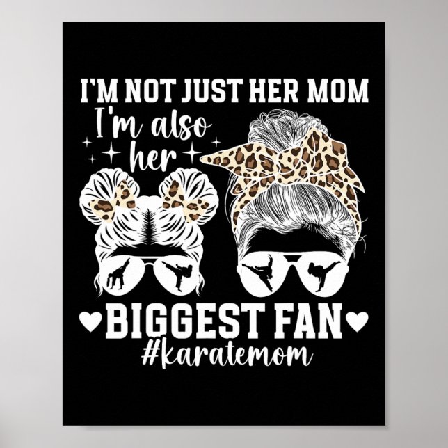Poster O maior fã do Karate mãe Karate Mães de Mãe Karate (Frente)