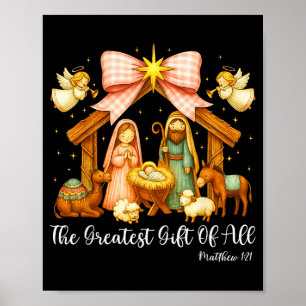 Poster O Maior Presente De Todos Presépio Cristão 