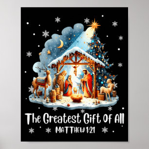 Poster O Maior Presente Para Todo o Natal Natividade Jesu