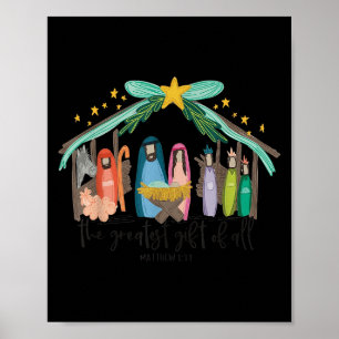 Poster O Maior Presente Para Todo o Natal Natividade Jesu