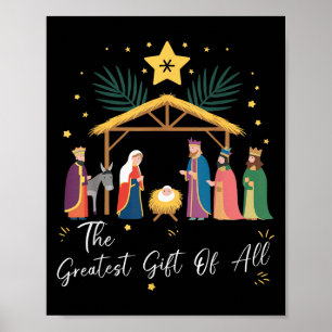 Poster O Maior Presente Para Todo o Natal Natividade Jesu