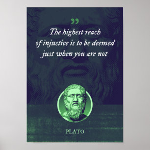 Poster O mais alto alcance da injustiça deve ser consider