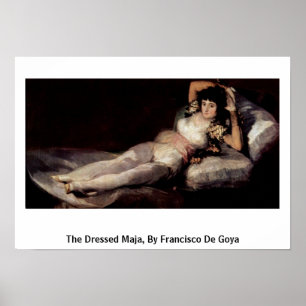 Pôster O Maja vestido, por Francisco De Goya