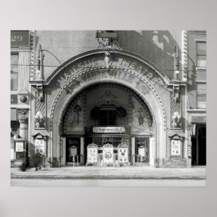 Pôster O Majestic Theatre, 1910. Foto Antiga