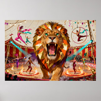 Poster O Majestoso Leão do Circo - Um Captivante