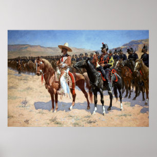 Pôster O major mexicano de Frederic Remington (1889)