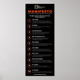 Poster O Manifesto para Restaurantes Pendentes 2.0