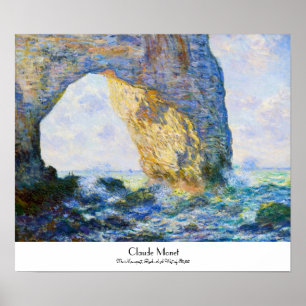 Poster O Manneport, arco da rocha a oeste de Etretat