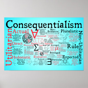 Poster O mapa de Consequentialism