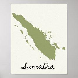 Poster O Mapa de Sumatra