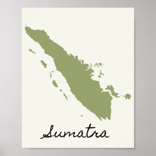Poster O Mapa de Sumatra