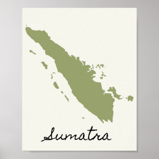 Poster O Mapa de Sumatra